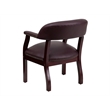 Scranton & Co Leather Conference Guest Chair in Burgundy