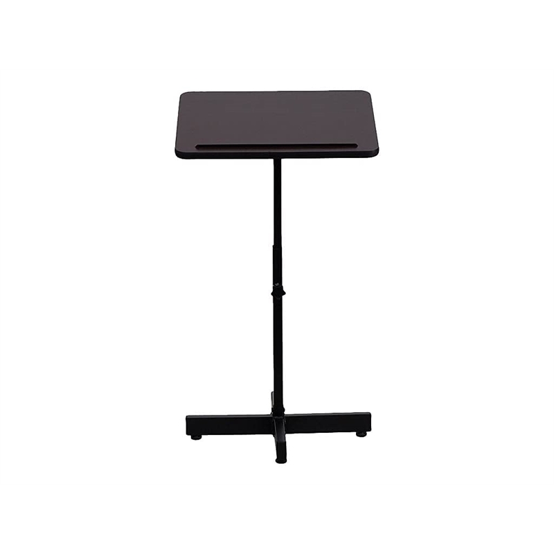 Scranton & Co Adjustable Height Metal Lectern in Mahogany