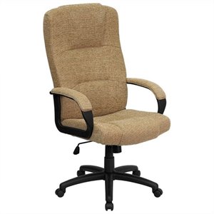 scranton & co high back office chair in beige