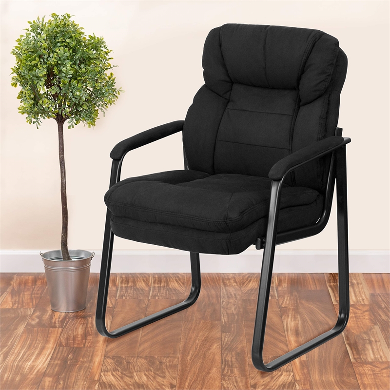 Scranton & Co Exclusive Executive Side Guest Chair in Black