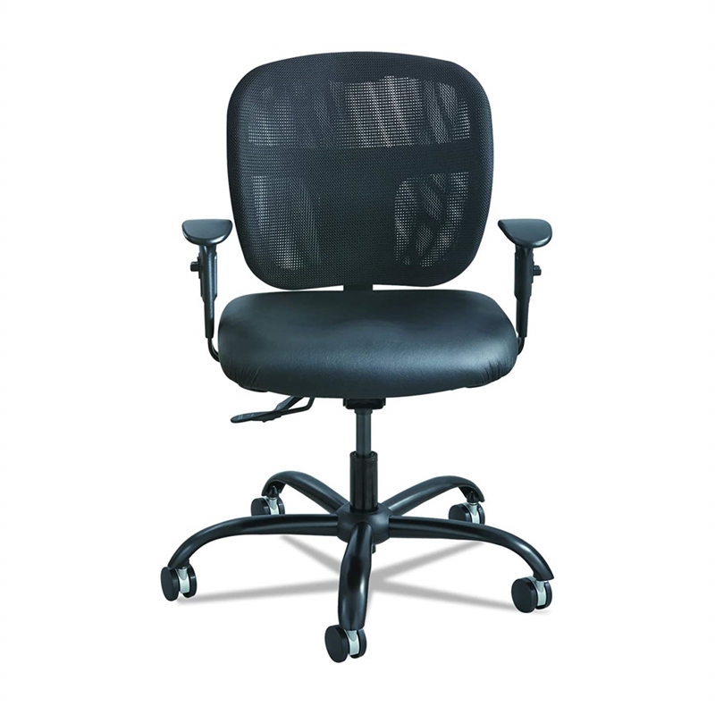 Scranton & Co Intensive Use Mesh Task Office Chair in Black Vinyl