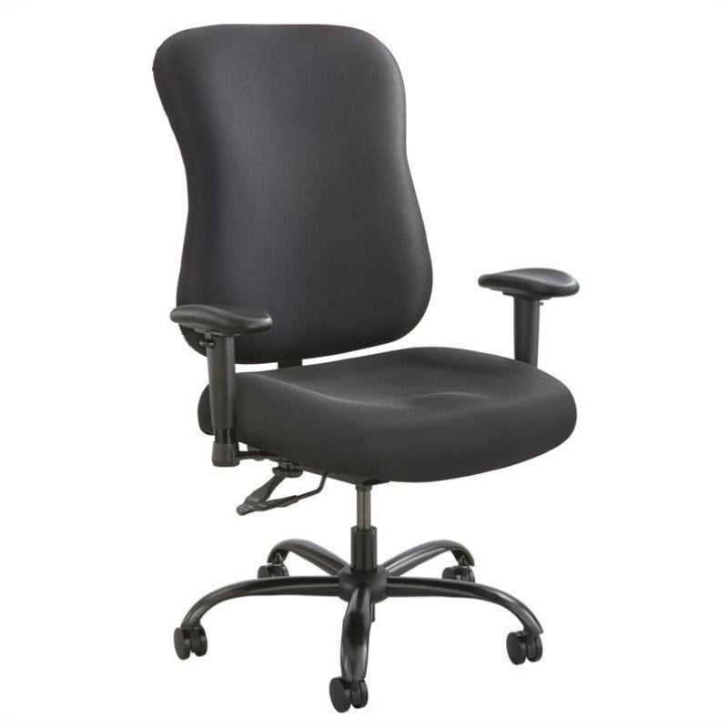 Scranton & Co 400lb Big and Tall Office Chair in Black