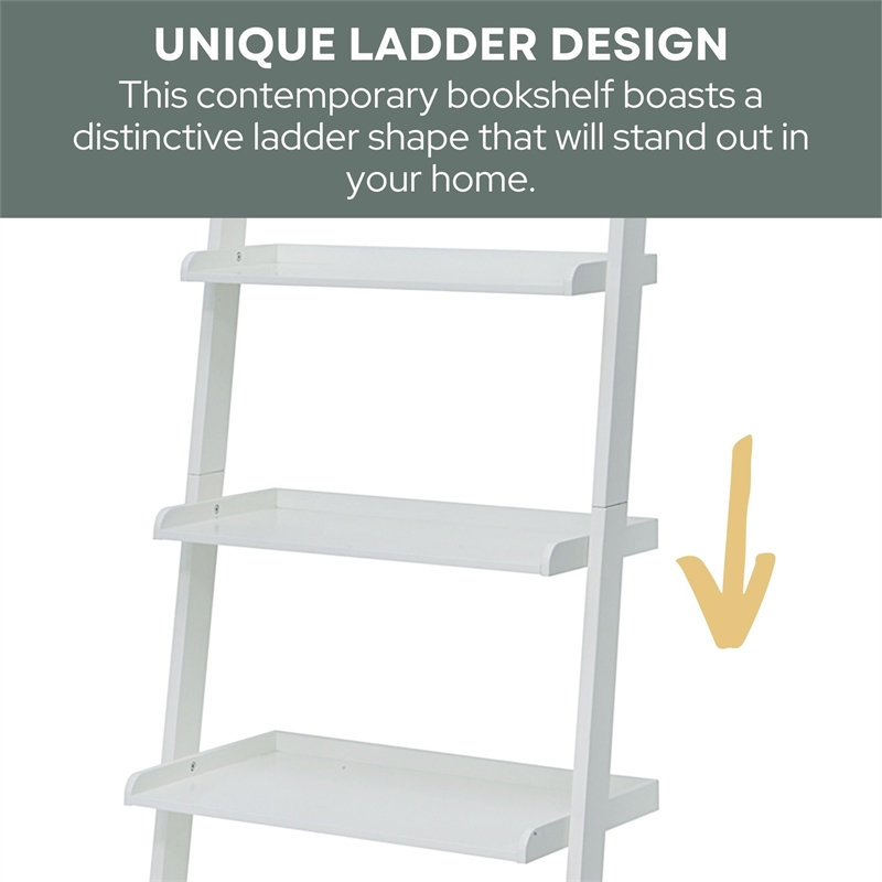 Scranton & Co Bookshelf Ladder - White
