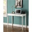 Scranton & Co Traditional Wood Home Office Desk with Drawer in White