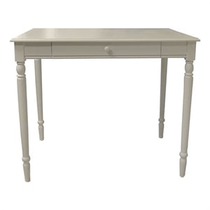 Scranton & Co Traditional Wood Home Office Desk with Drawer in White