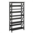 Scranton & Co 4 Shelf Bookcase in Glossy Black