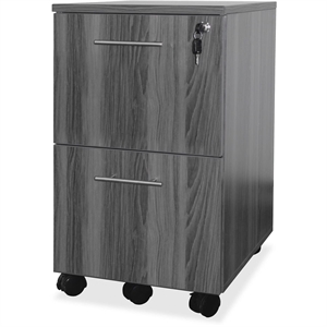 Scranton & Co Pedestal (File-File) in Gray Steel