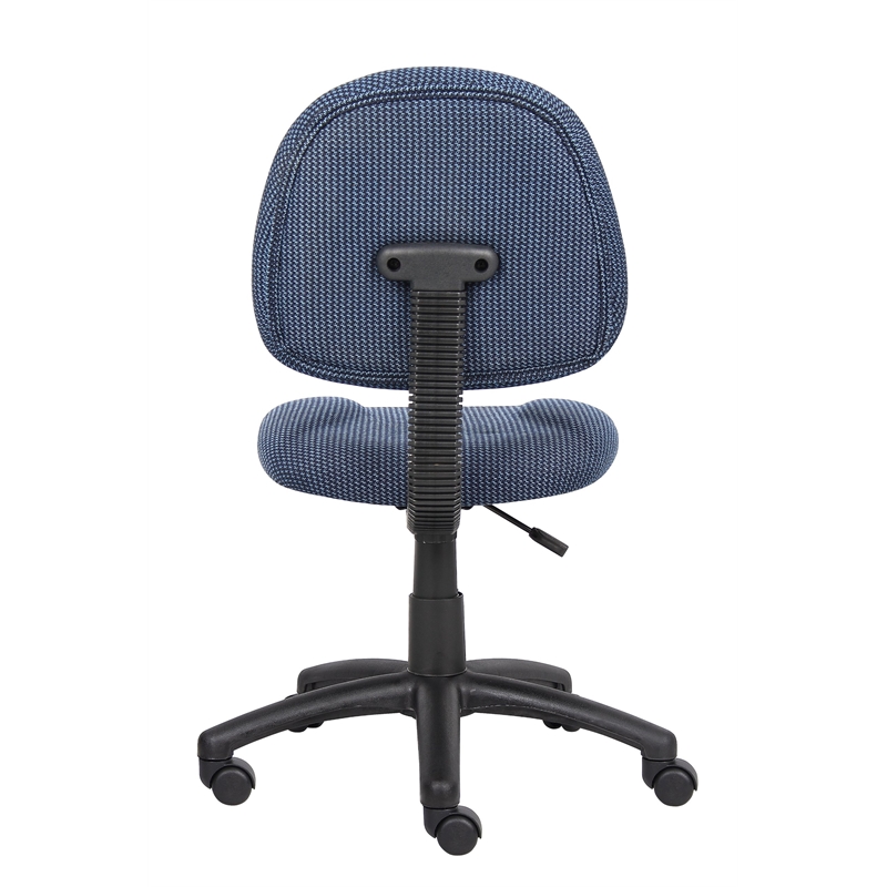 Scranton & Co Fabric Upholstered Deluxe Posture Office Chair in Blue