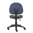 Scranton & Co Fabric Upholstered Deluxe Posture Office Chair in Blue