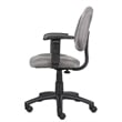 Scranton & Co Fabric Posture Office Chair with Adjustable Arms in Gray