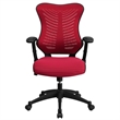 Scranton & Co High Back Mesh Office Chair in Burgundy