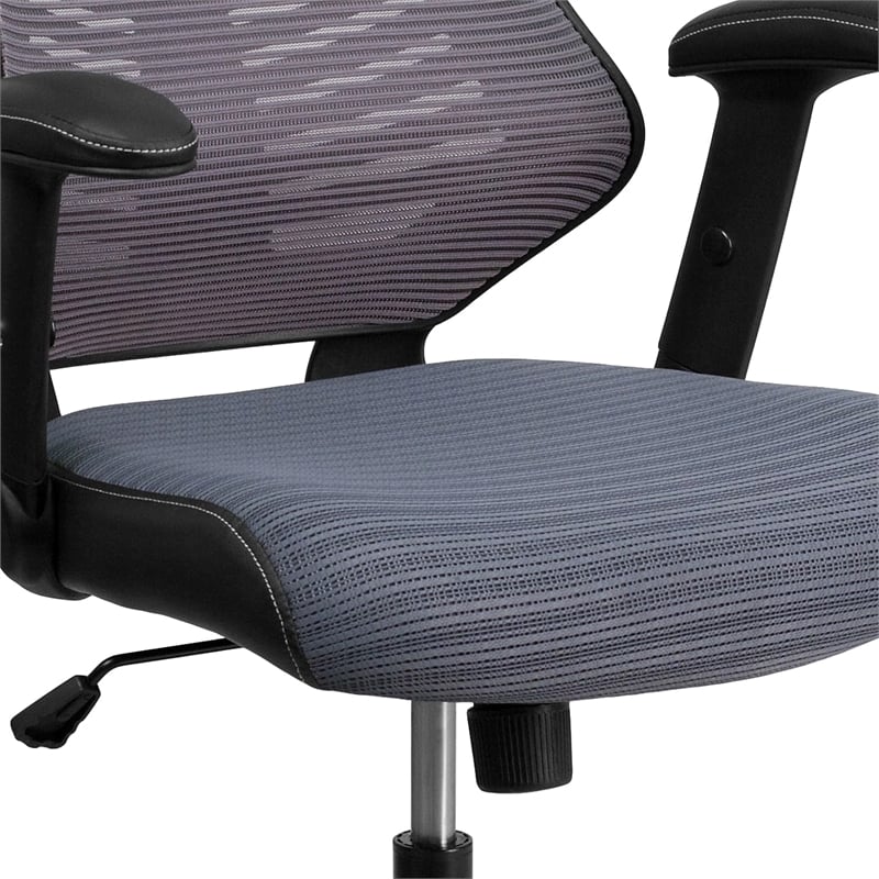 Scranton & Co High Back Mesh Office Chair in Gray