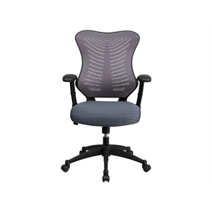 Scranton & Co High Back Mesh Office Chair in Gray