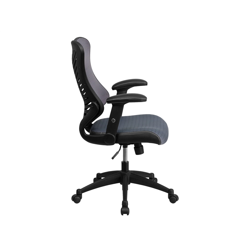 Scranton & Co High Back Mesh Office Chair in Gray