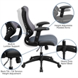 Scranton & Co High Back Mesh Office Chair in Gray