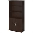 Scranton & Co 36W Bookcase with Doors in Mocha Cherry