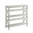 Scranton & Co MDF White Bookcase Rectangular Easy Assembly 32.5