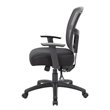 Scranton & Co Transitional Fabric Upholstered Task Chair in Gray/Black