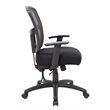 Scranton & Co Transitional Fabric Upholstered Task Chair in Gray/Black