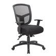 Scranton & Co Transitional Fabric Upholstered Task Chair in Gray/Black