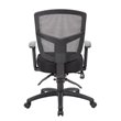 Scranton & Co Transitional Fabric Upholstered Task Chair in Gray/Black