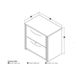 Scranton & Co 2 Drawer Lateral File Storage Cabinet in Dark Chocolate