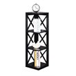 Scranton & Co 3 Shelf Corner Bookcase in Black