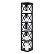 Scranton & Co Wood Black Corner Bookcase Rectangular 65.5