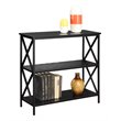 Scranton & Co Particle Board Black Bookcase Rectangular 29.25