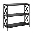 Scranton & Co Particle Board Black Bookcase Rectangular 29.25