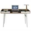 Scranton & Co Contemporary Wood Compact Computer Desk in Walnut