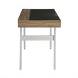 Scranton & Co Contemporary Wood Compact Computer Desk in Walnut