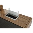Scranton & Co Contemporary Wood Compact Computer Desk in Walnut