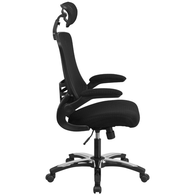 Scranton & Co Mesh Black Office Chair Adjustable High Back Swivel Lumbar Support 47.5