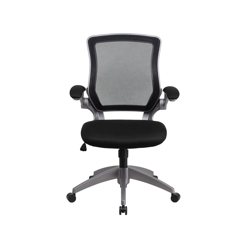 Scranton & Co Mesh Swivel Office Chair in Black