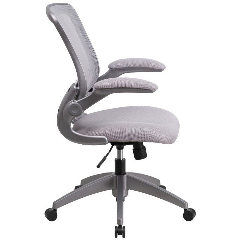 Scranton & Co Mesh Swivel Office Chair in Gray