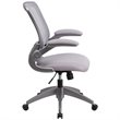 Scranton & Co Mesh Swivel Office Chair in Gray