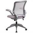 Scranton & Co Mesh Swivel Office Chair in Gray