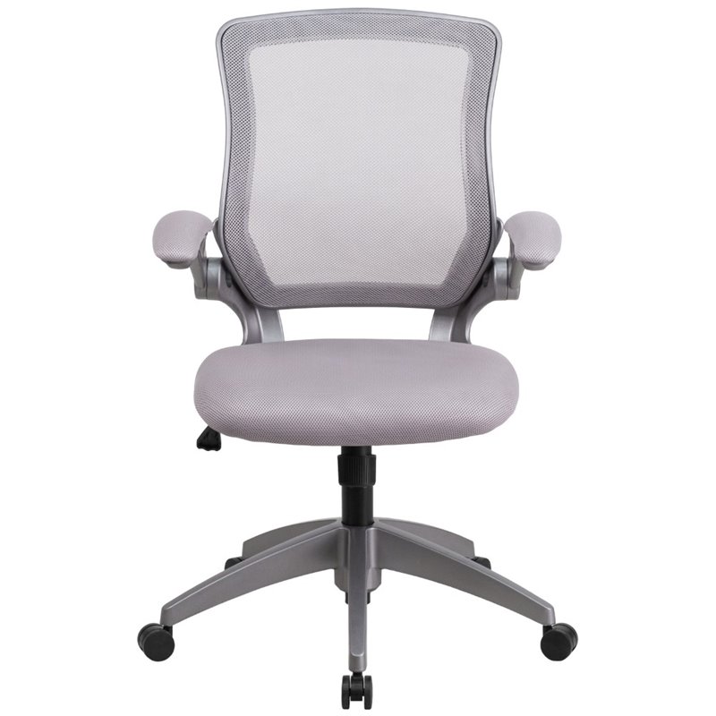 Scranton & Co Mesh Swivel Office Chair in Gray