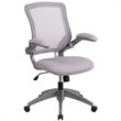 Scranton & Co Mesh Swivel Office Chair in Gray
