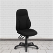 Scranton & Co High Back Fabric Swivel Office Chair in Black
