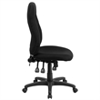 Scranton & Co High Back Fabric Swivel Office Chair in Black
