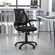 Scranton & Co Fabric Swivel Office Chair in Black
