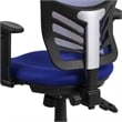 Scranton & Co Mid Back Mesh Swivel Office Chair in Blue