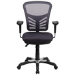 Scranton & Co Mid Back Mesh Swivel Office Chair in Dark Gray