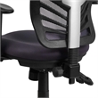 Scranton & Co Mid Back Mesh Swivel Office Chair in Dark Gray