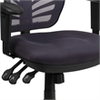 Scranton & Co Mid Back Mesh Swivel Office Chair in Dark Gray