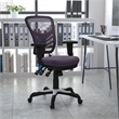 Scranton & Co Mid Back Mesh Swivel Office Chair in Dark Gray