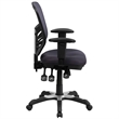 Scranton & Co Mid Back Mesh Swivel Office Chair in Dark Gray