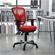 Scranton & Co Mid Back Mesh Swivel Office Chair in Red